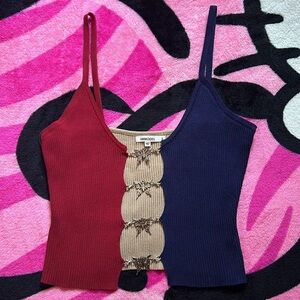 Cami Top Cut Out With Cute Butterfly Chains